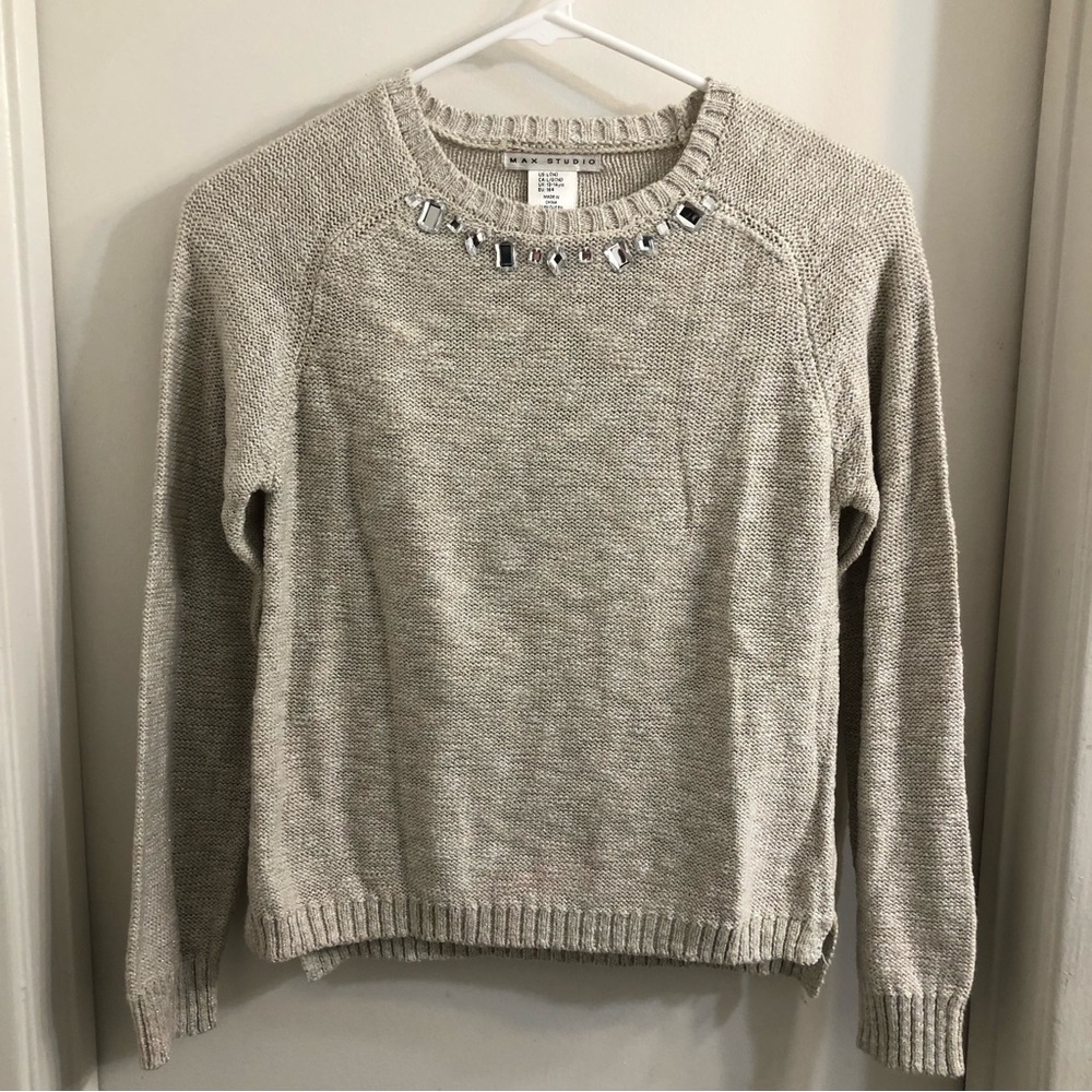 Max Studio Shimmer Glitter Sweater